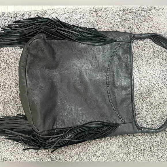 Margot Hobo Fringed Pebbled Hobo - Picture 2 of 6